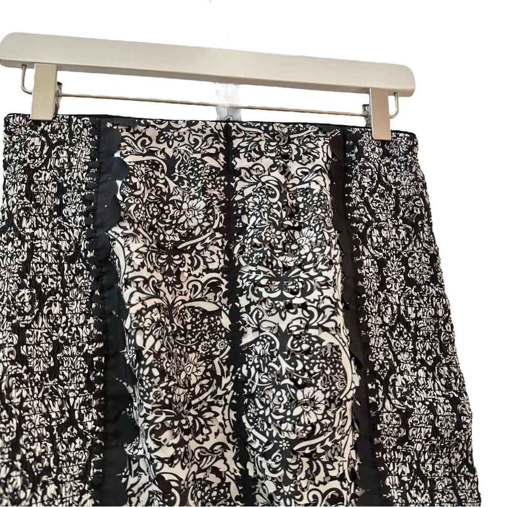 Anthropologie Beguile Pencil laser cut Skirt by Byron Lars  Size 0 NWT - Picture 11 of 14